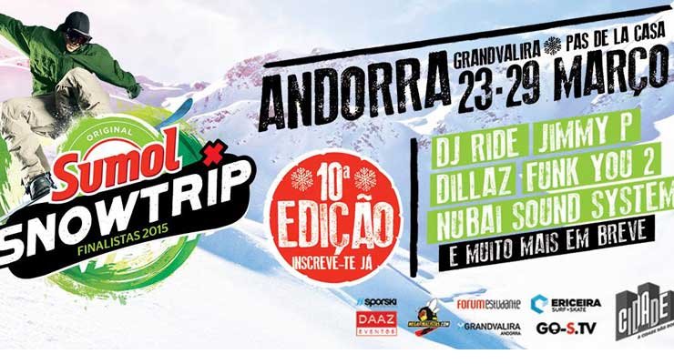 10ª edição Sumol Snowtrip de regresso às pistas de Andorra