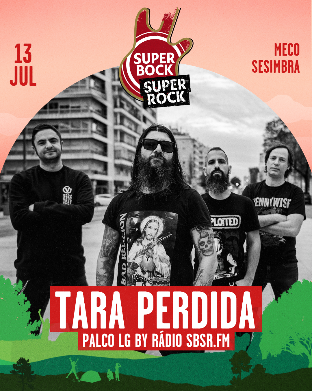 TARA PERDIDA: Banda atua no Super Bock Super Rock dia 13 de Julho