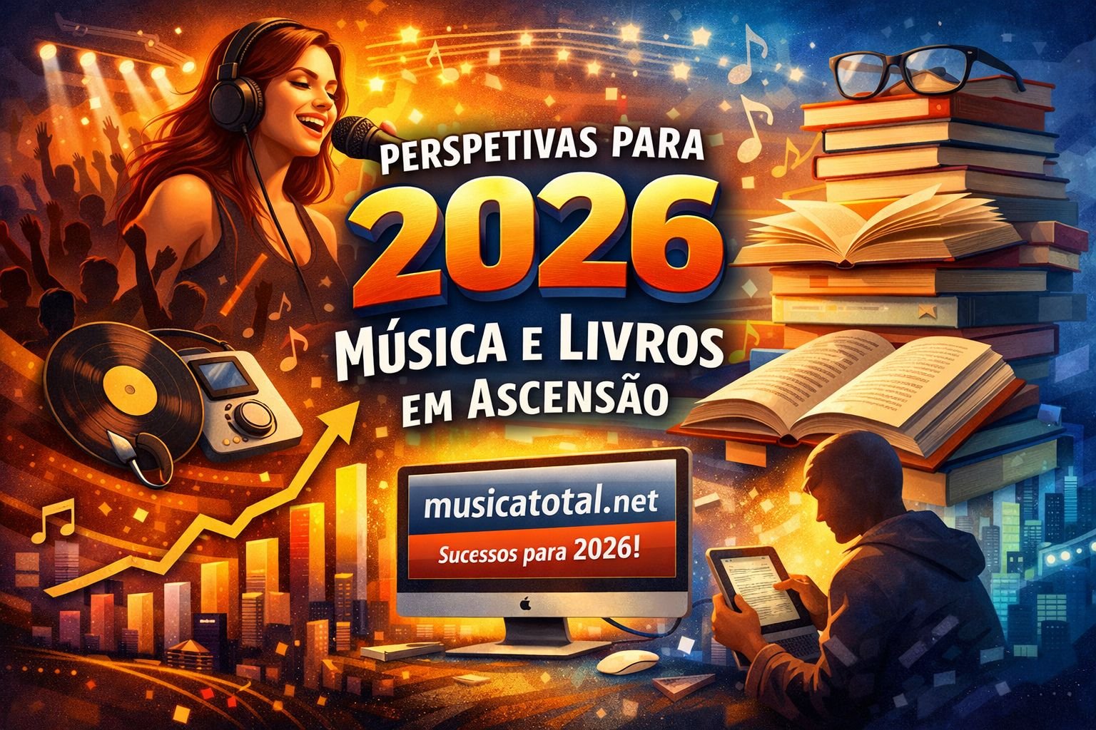 Cultura em expansão: perspetivas para 2026 na música e nos livros