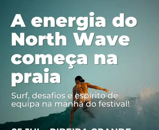 North Wave 2026 começa na praia com um desafio inspirado nos Jogos Sem Fronteiras