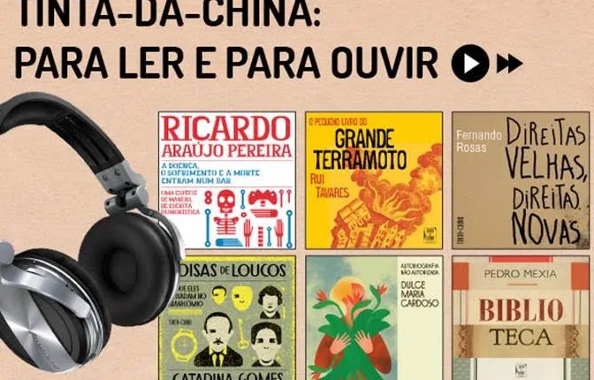 Tinta-da-China lança primeiros audiolivros e estreia catálogo em formato áudio