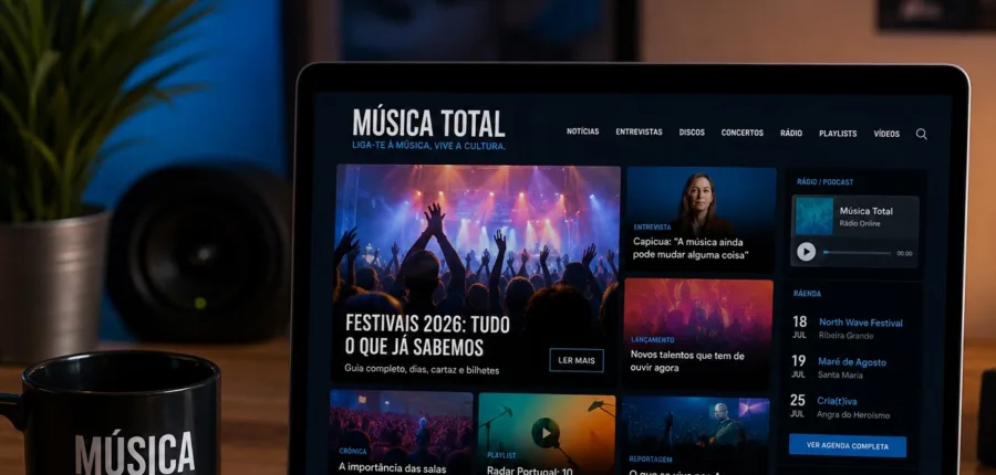 Música Total apresenta novo site com Inteligência Artificial e prepara uma nova fase para 2027