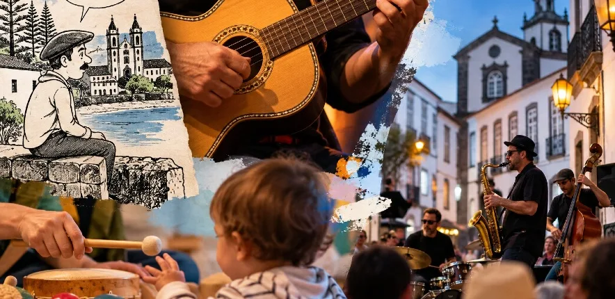 São Miguel entre o desenho, a viola da terra e o jazz